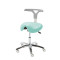 Corsa V swivel stool on castors colour Light green