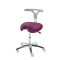 Corsa V swivel stool on castors colour Orchid