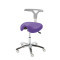 Corsa V swivel stool on castors colour violet