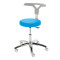 Monza swivel stool on castors colour cobalt blue