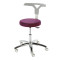 Monza swivel stool on castors colour orchid