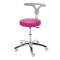 Monza swivel stool on castors colour cyclamen