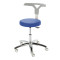 Monza swivel stool on castors colour Sea Blue