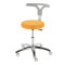 Monza swivel stool on castors colour Apricot