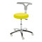 Monza swivel stool on castors colour Lime green