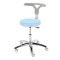 Monza swivel stool on castors Monza colour Sky Blue