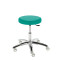 Tabouret en T Monza avec roues couleur vert agave