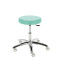Monza T stool with wheels light green colour