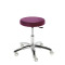 Monza T stool with wheels Orchidea colour