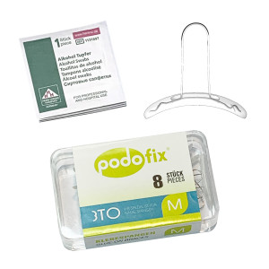 Podofix staples Medium 8 pcs + pad