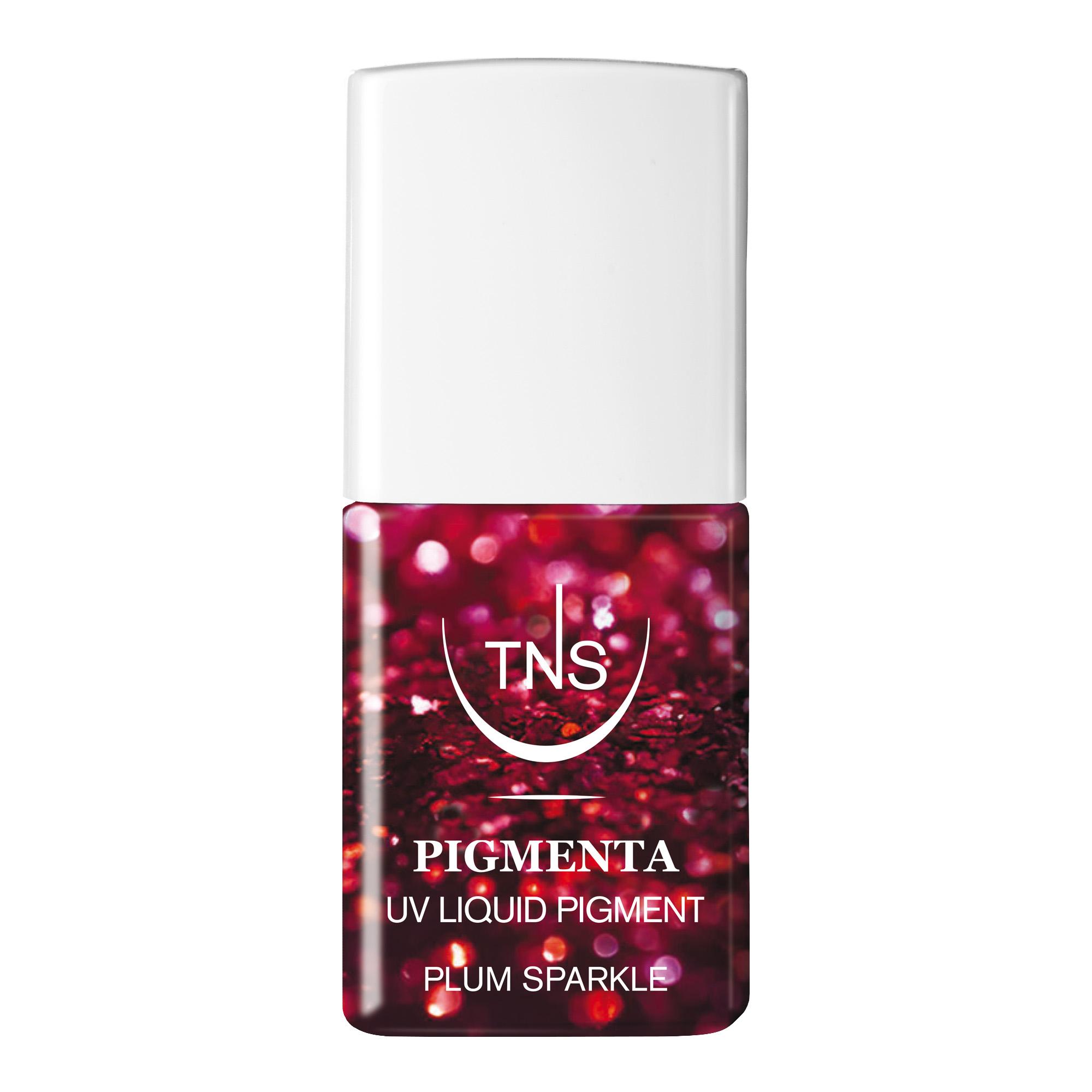 Pigmento Liquido UV Plum Sparkle bordeaux glitter 10 ml Pigmenta TNS