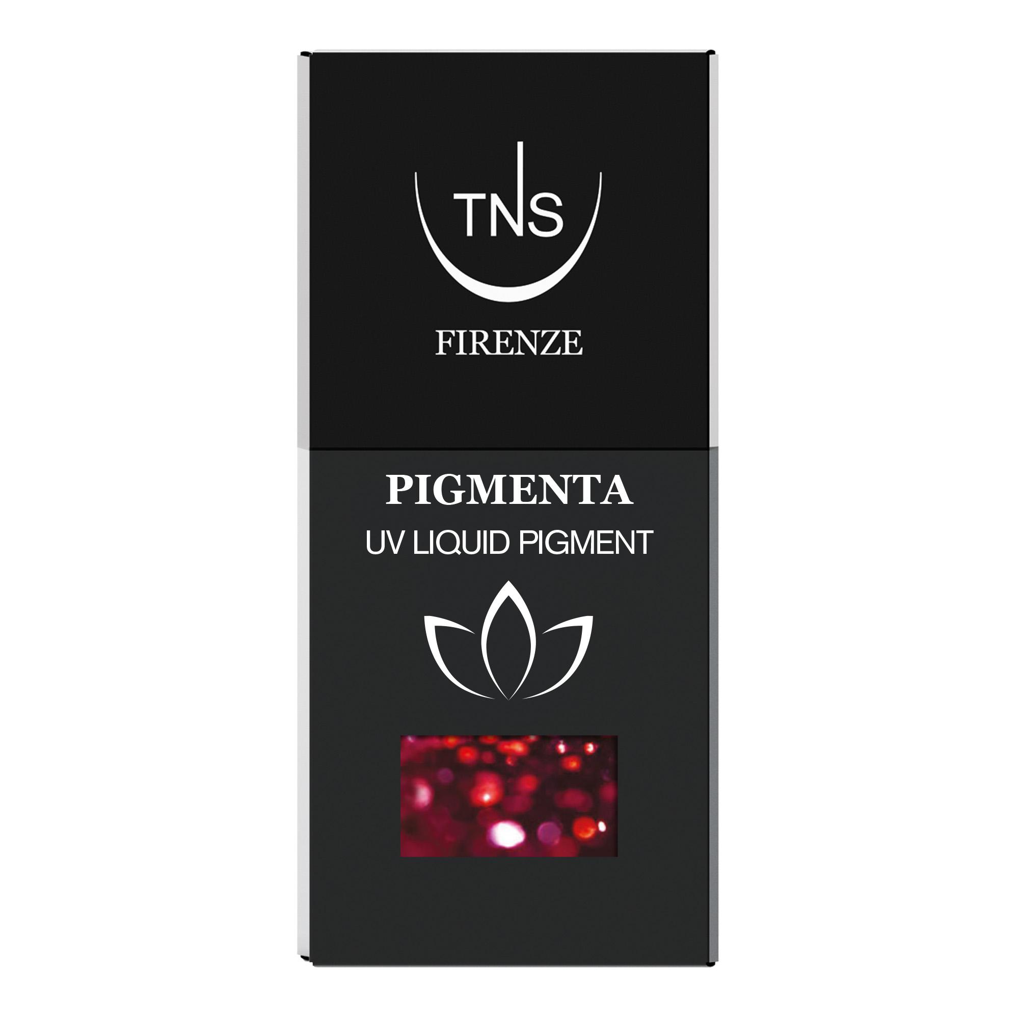 Pigmento Liquido UV Plum Sparkle bordeaux glitter 10 ml Pigmenta TNS