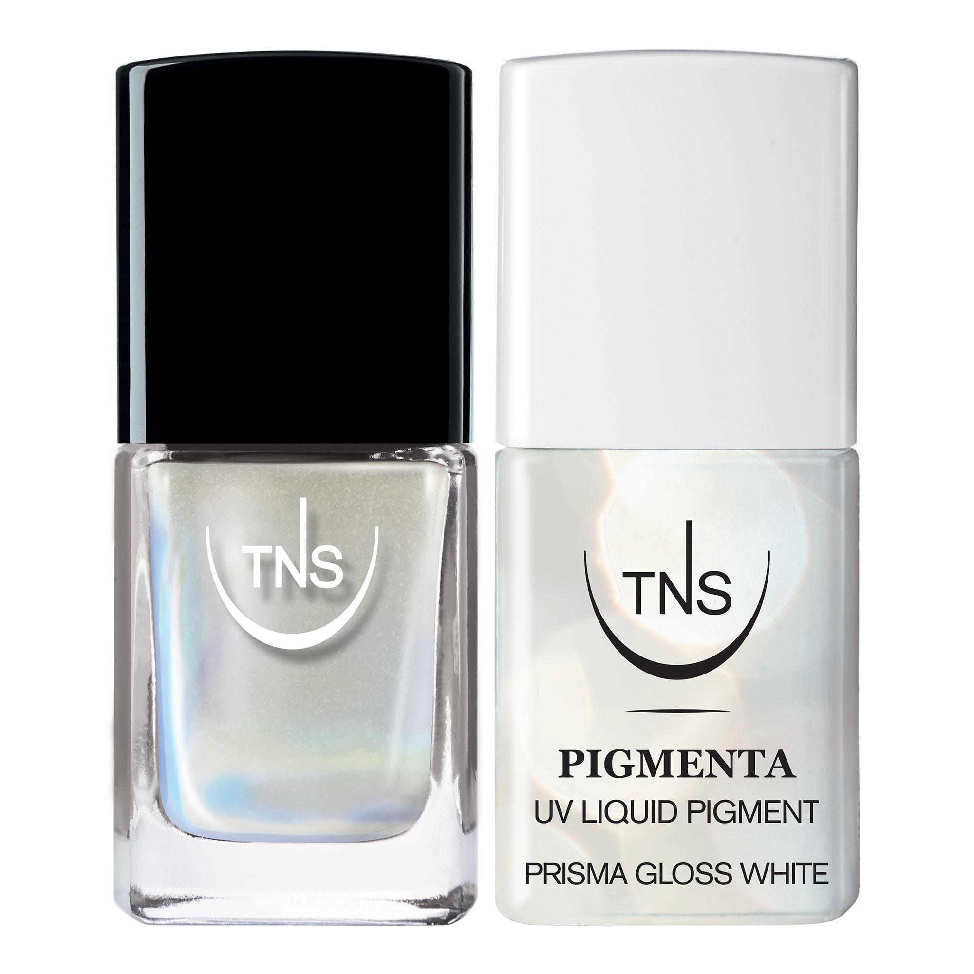 Kit Prisma Gloss Effect de TNS Pigmenta y esmaltes de uñas iridiscentes