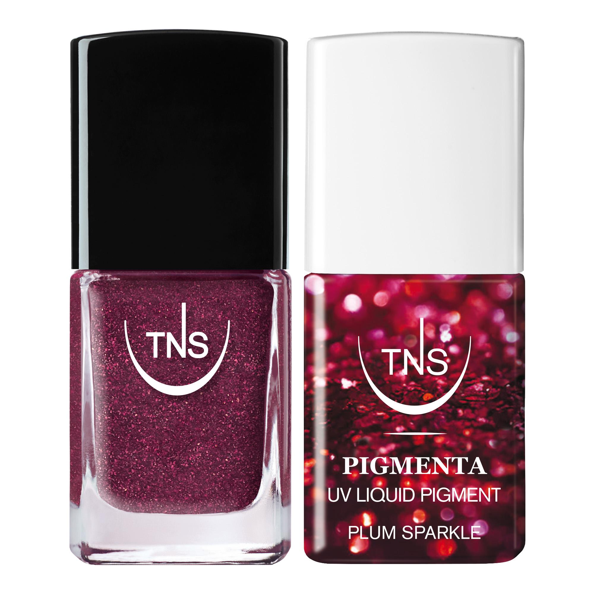 Kit Pigmenta et Vernis à Ongles Glam Duo Plum TNS Bordeaux
