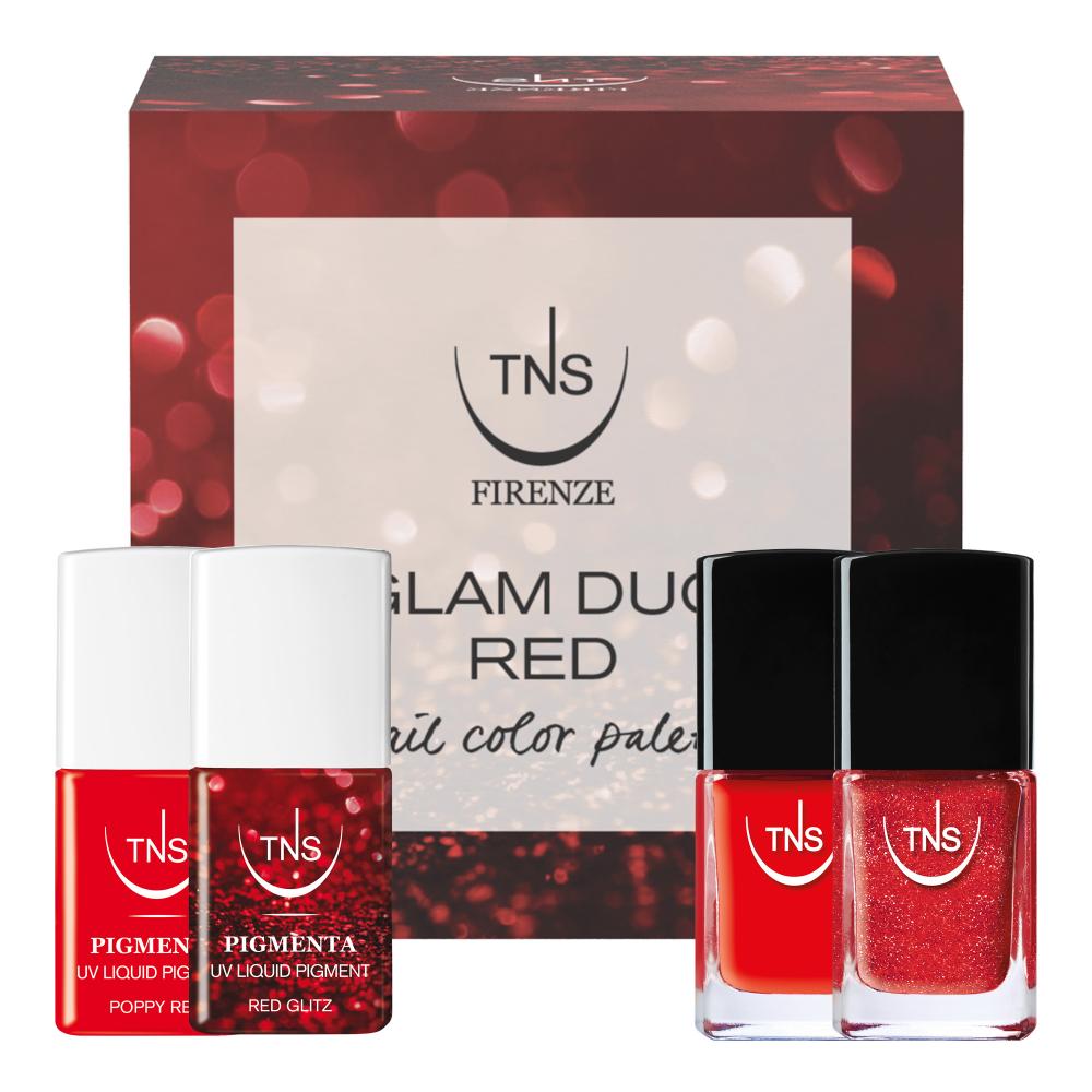 Kit Pigmenta et Vernis à Ongles Glam Duo Red TNS