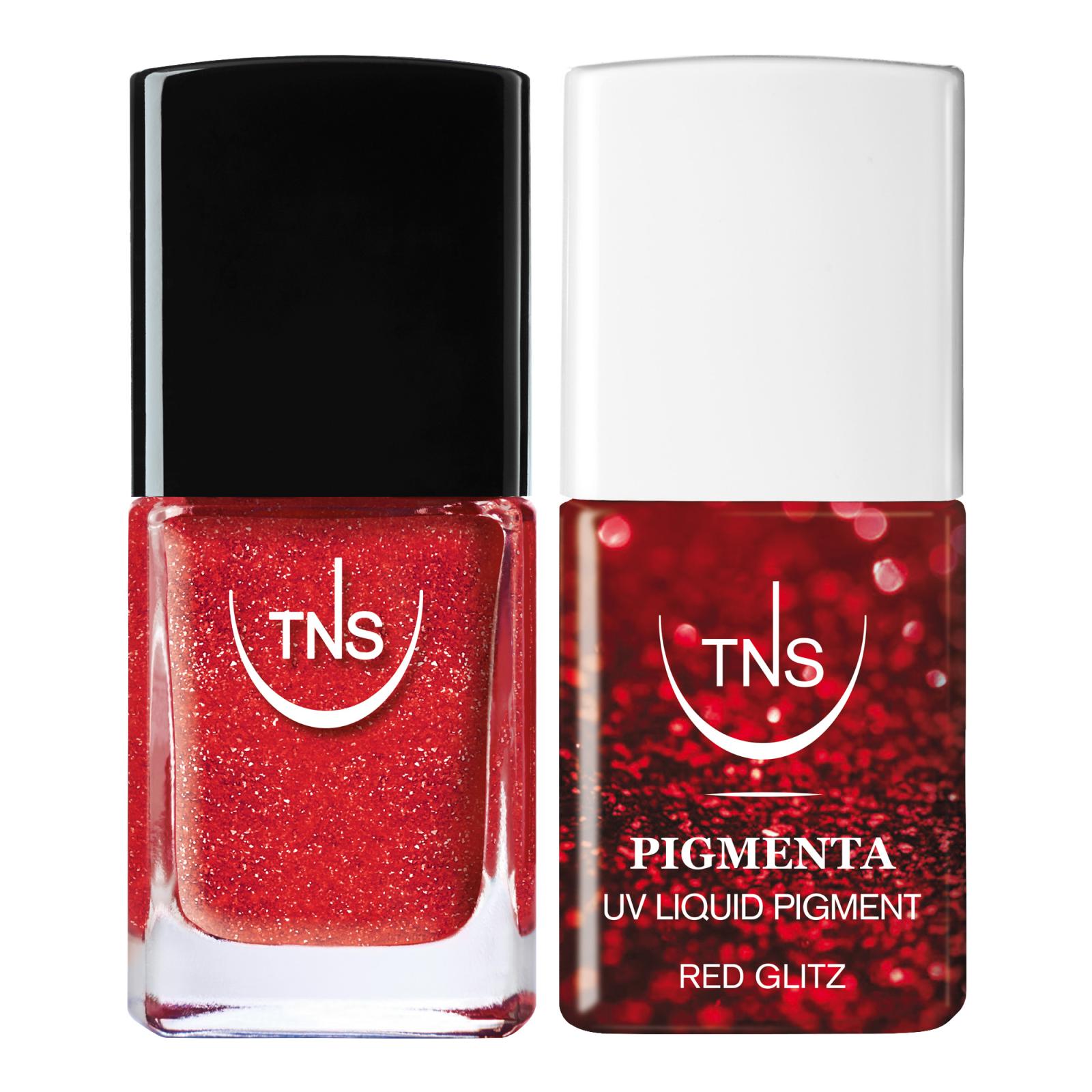 Kit Pigmenta et Vernis à Ongles Glam Duo Red TNS