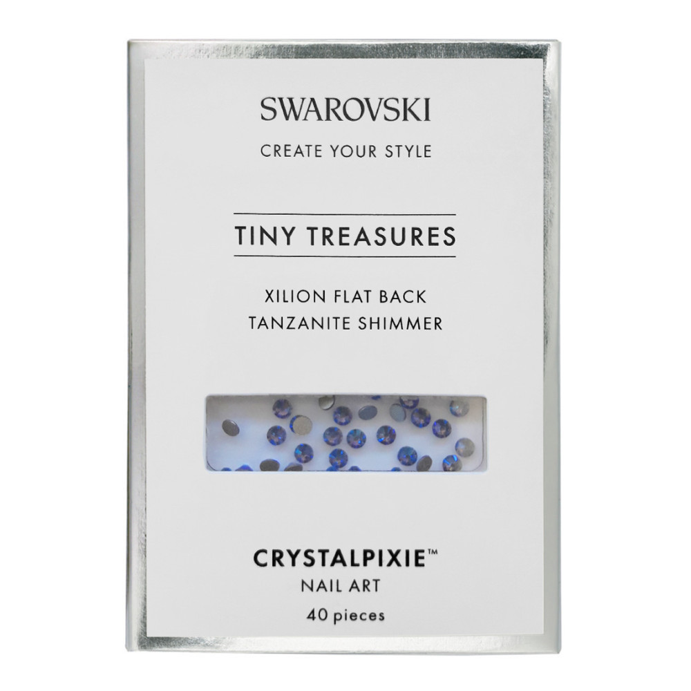 Xilion Flat Back - Tansanit Schimmer 40 Stück - Swarovski® Tiny Treasures