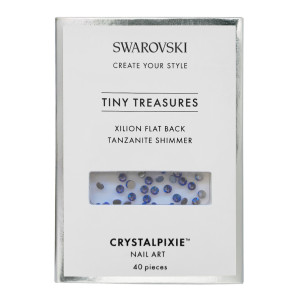Xilion Flat Back - Tansanit Schimmer 40 Stück - Swarovski® Tiny Treasures