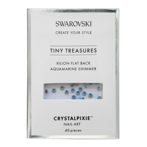 Xilion Flat Back - Aquamarine Shimmer 40 pz - Swarovski Tiny Treasure