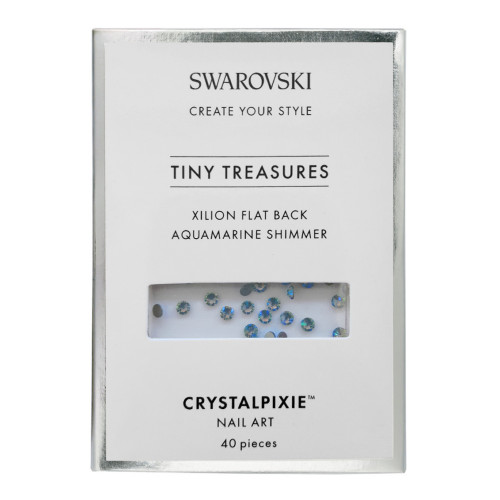 Xilion Flat Back - Aquamarine Shimmer 40 pcs - Swarovski® Tiny Treasure