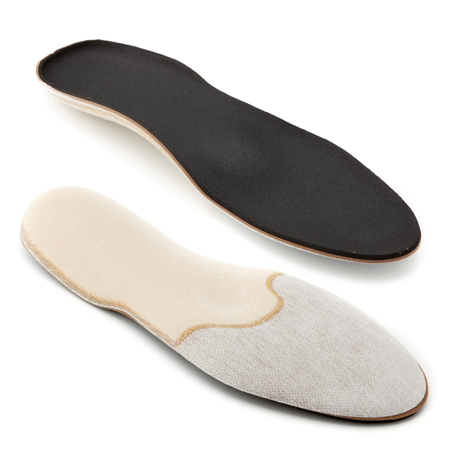 Plantillas semiacabadas Diabet para pies sensibles, fabricadas en resina termoformada.