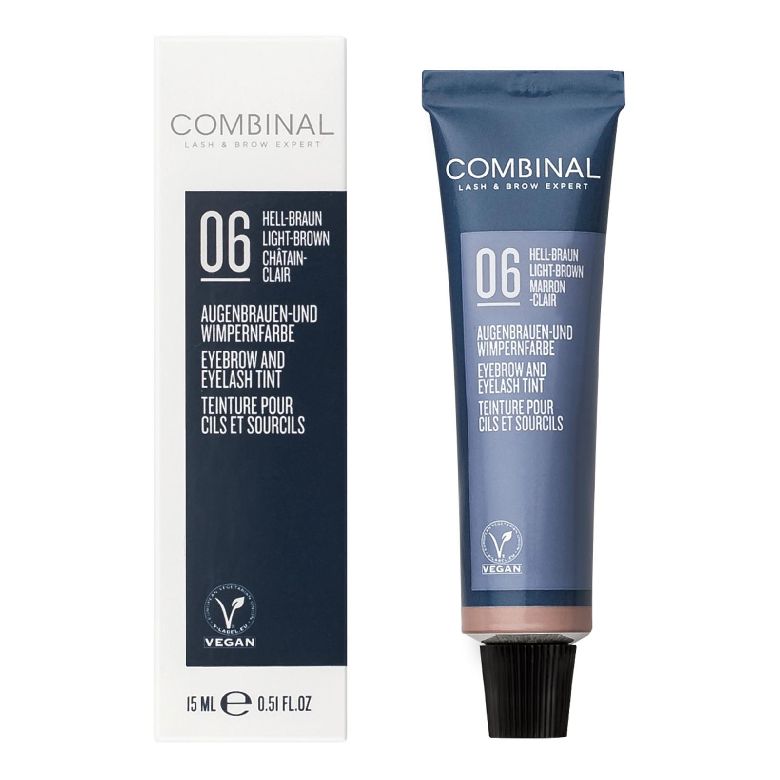Tinte profesional para pestañas y cejas Marrón claro castaño 15 ml