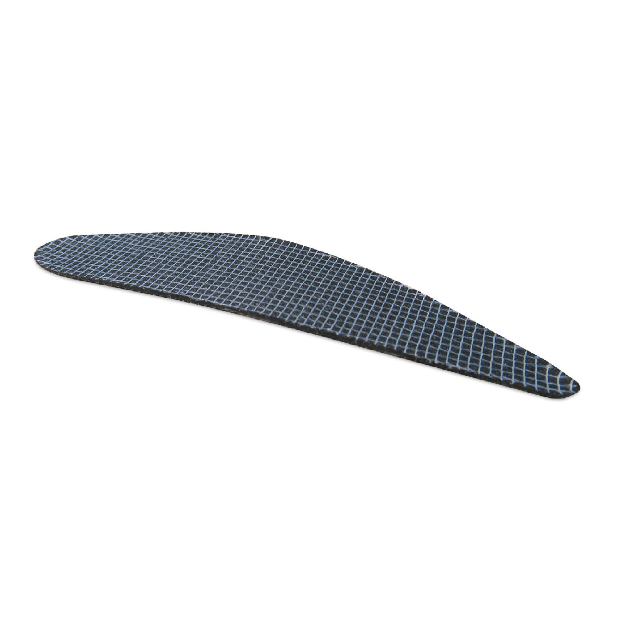 Inserts with outward bend for foot support