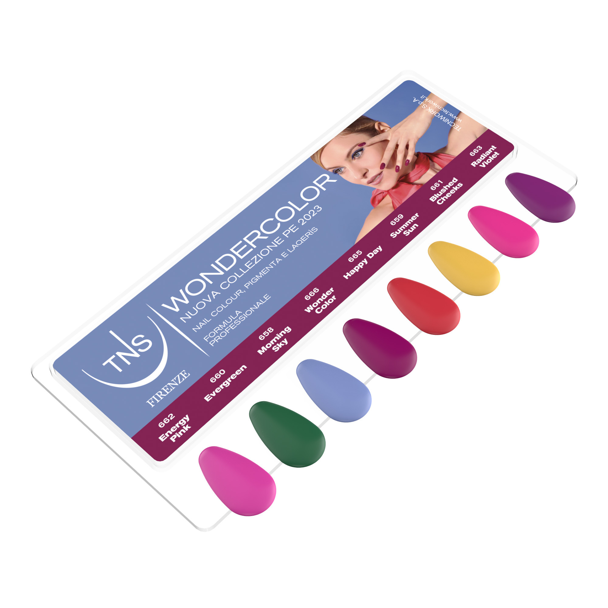 Collezione Wondercolor P/E 2023 Laqerìs semipermanenti, Pigmenta, Smalti, Lampada UV Led TNS