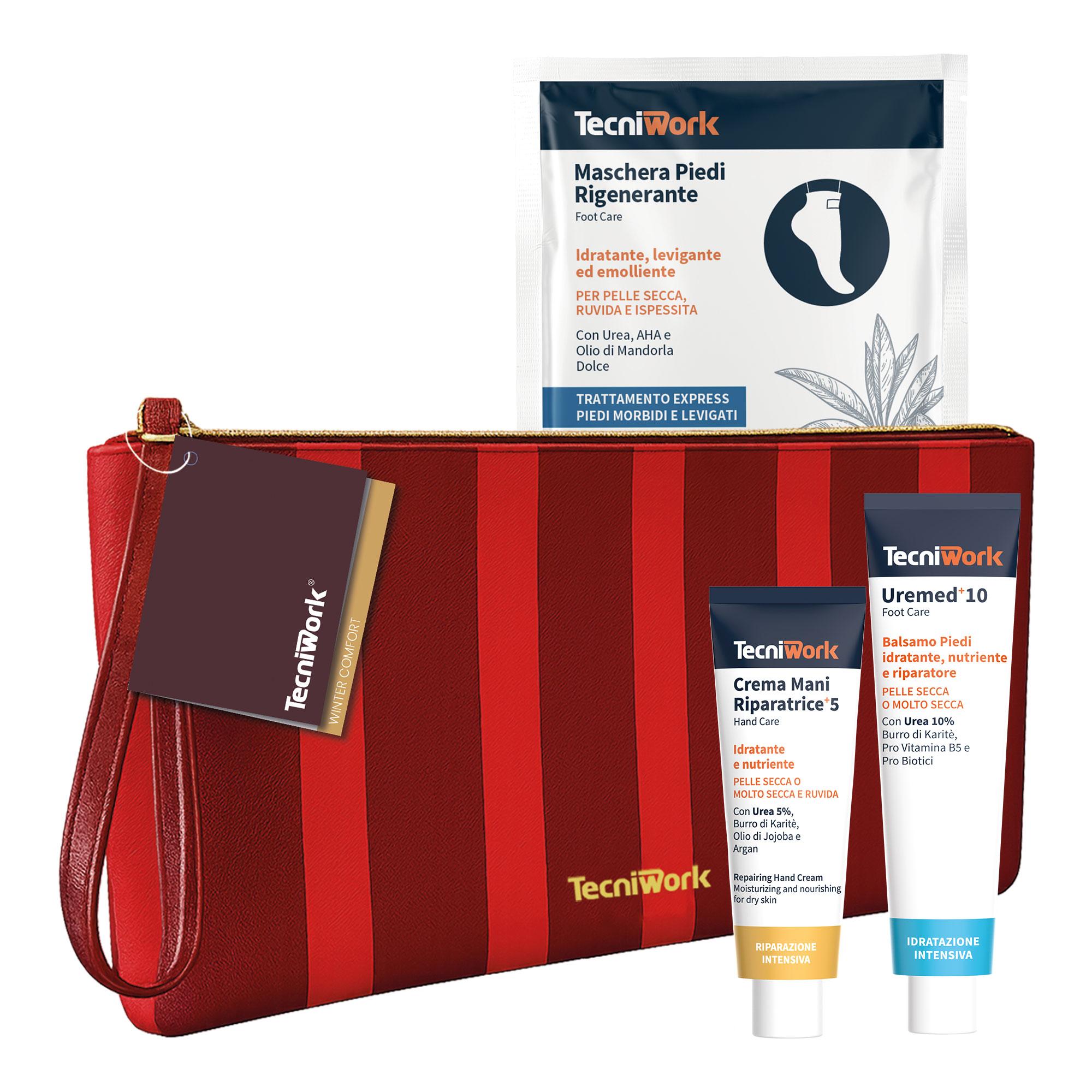 Beauty Gift Winter Comfort Crema mani, Balsamo e Maschera piedi Tecniwork