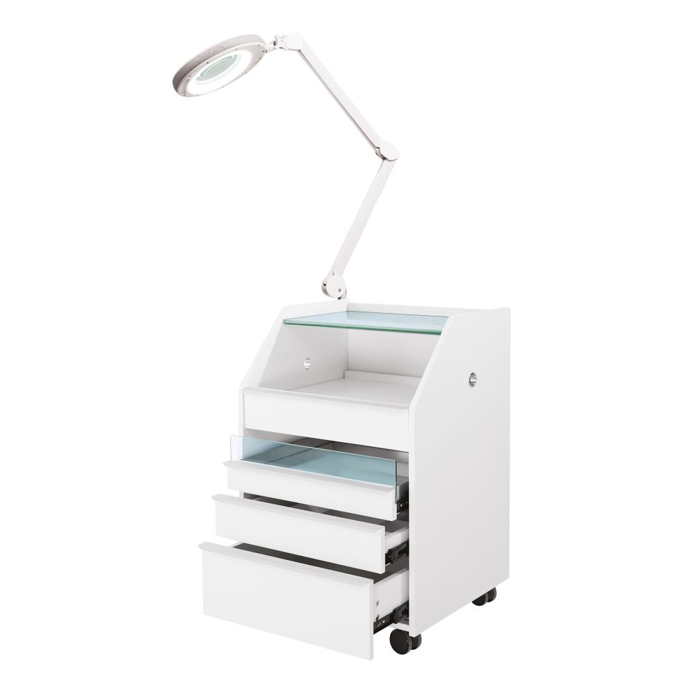 Promozione Riunito postazione di lavoro mobile Podocart e Lampada Led con lente 3 dt