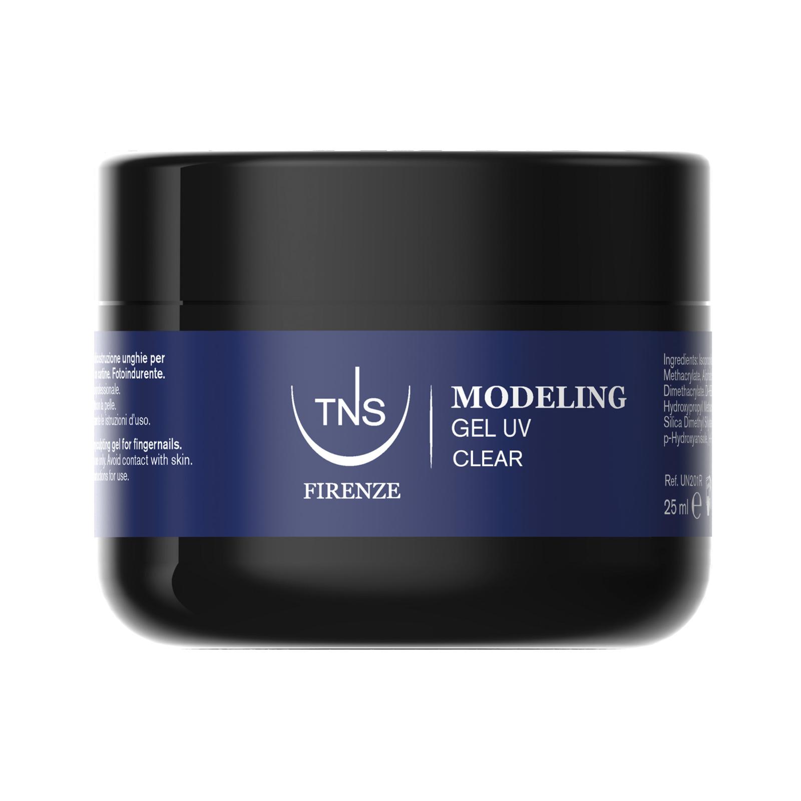 Dreiphasiges UV-Gel für die Nagelmodellage, transparent, TNS, 25 ml
