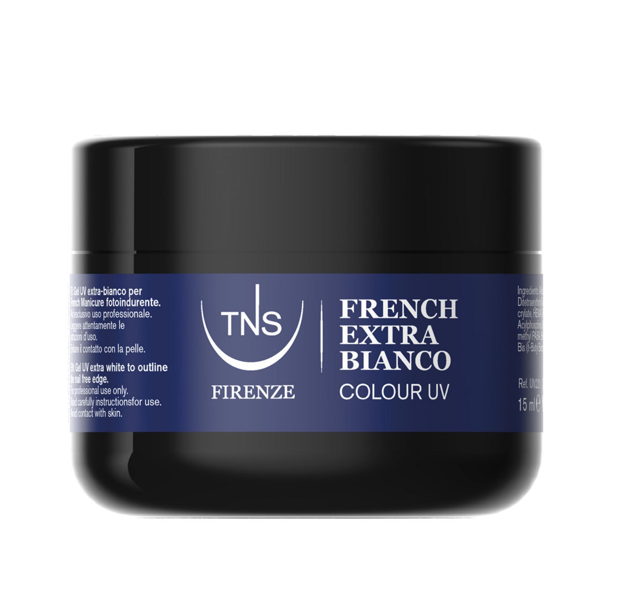 Gel UV para manicura francesa extra blanco TNS 15 ml