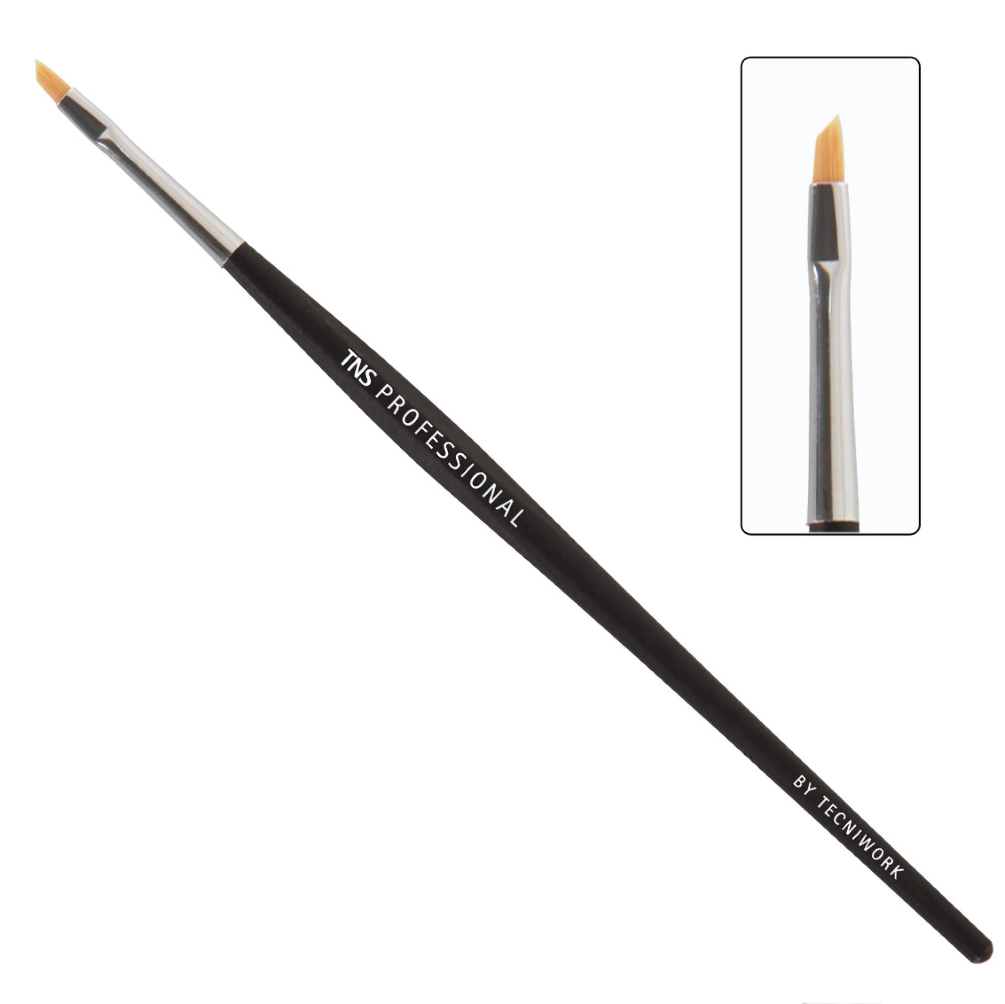 Pincel profesional TNS para nail art y manicura francesa Punta oblicua n.º 4