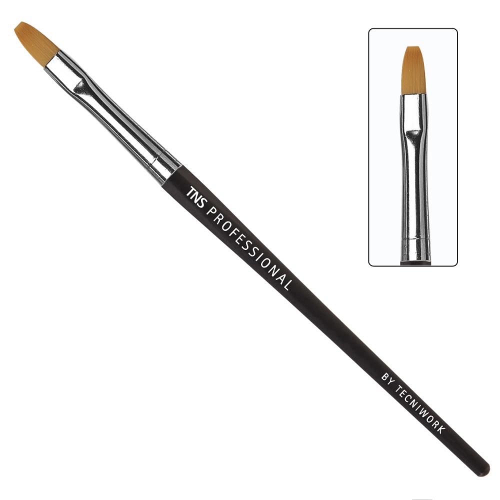 TNS professional nail design brush Flat tip # 4