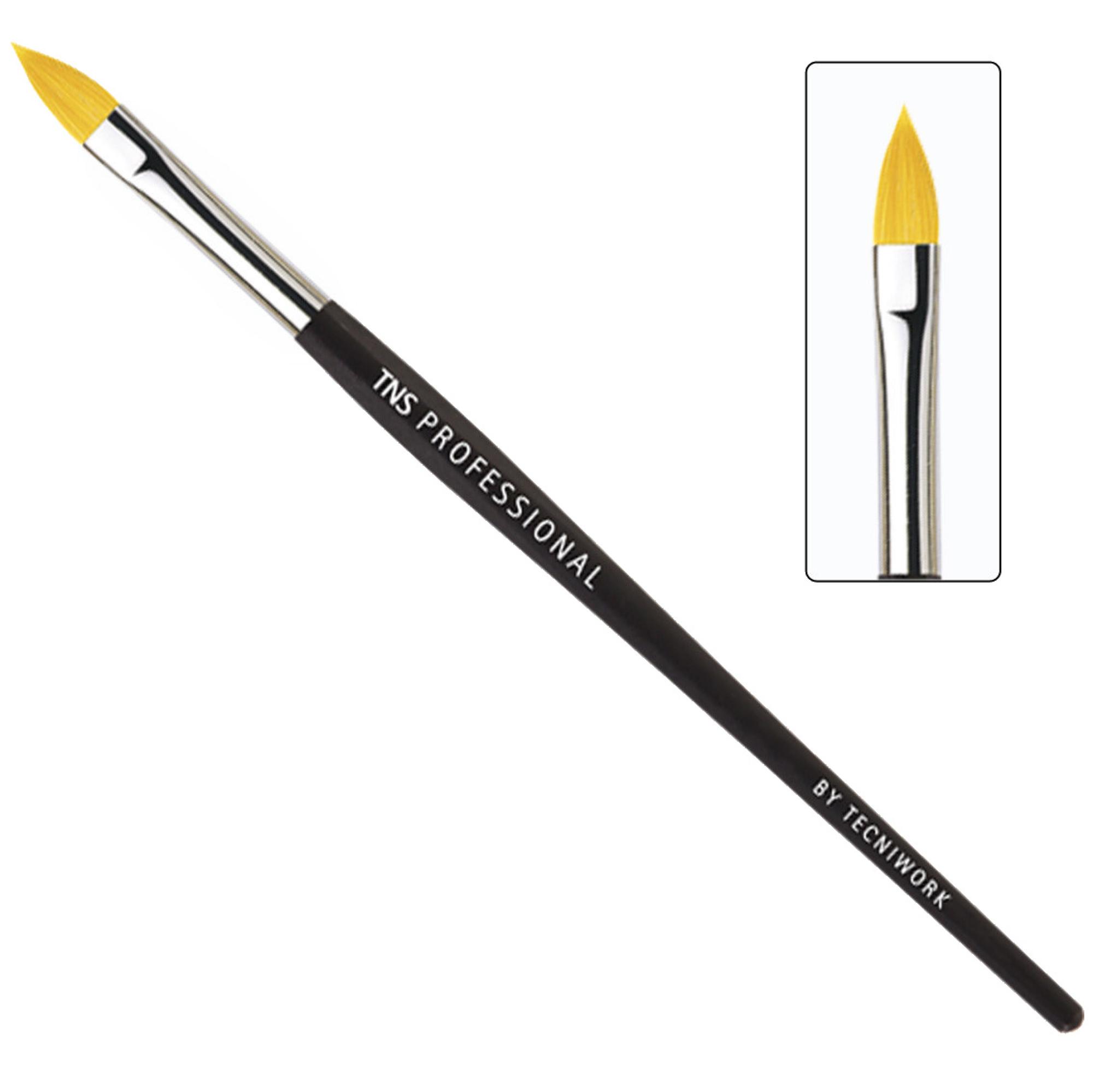 Pincel profesional TNS para reconstrucción de uñas Punta Lengua de Gato # 6