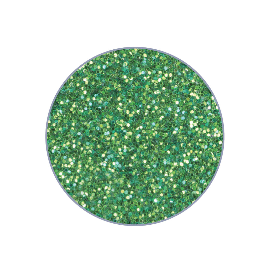 Coloured UV gel glitter for nail design Green TNS 5 ml