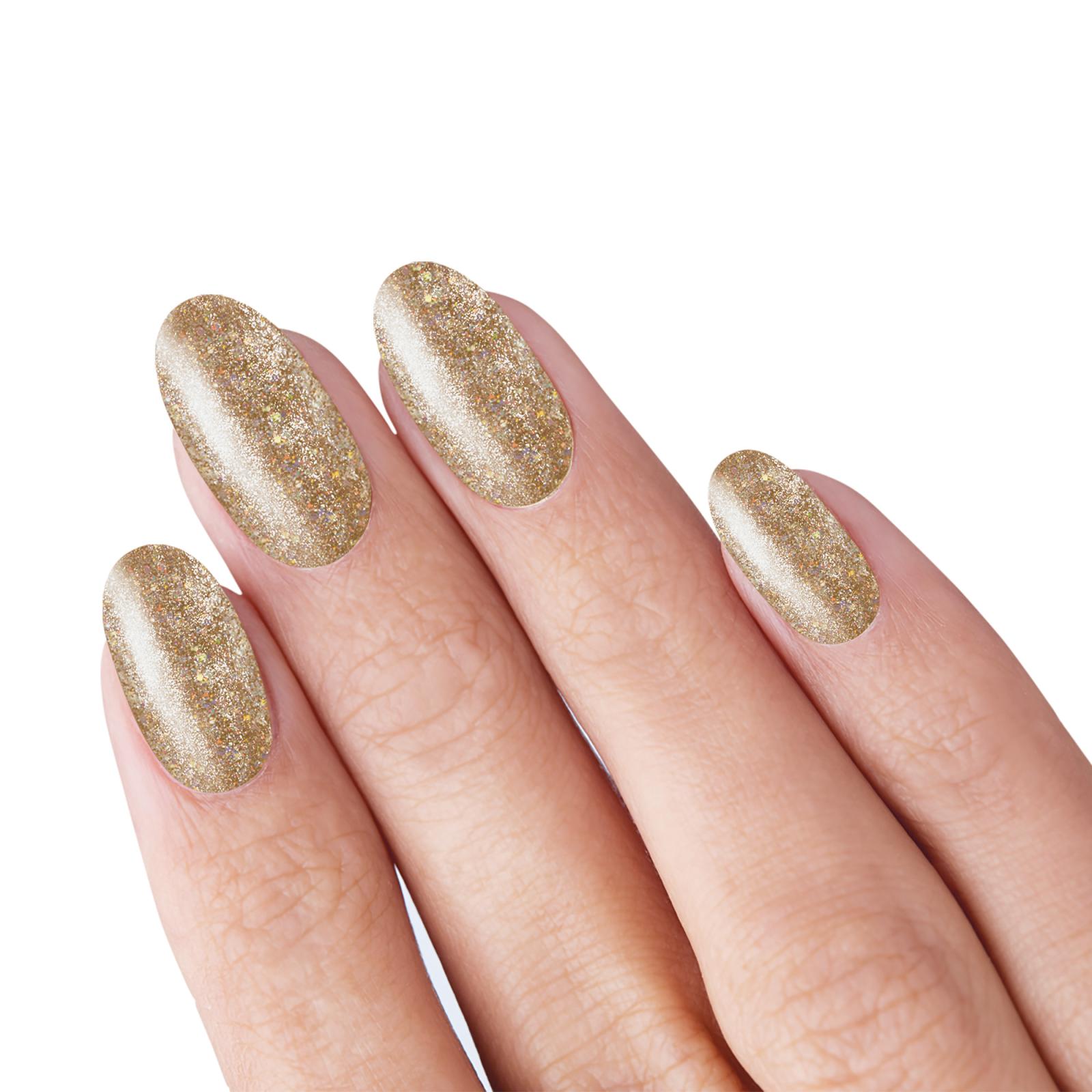 Nail polish Glitter Gold 10 ml TNS