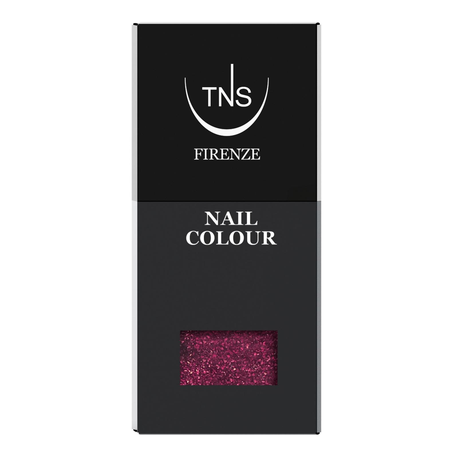 Nail Polish Plum Sparkle burgundy glitter 10 ml TNS