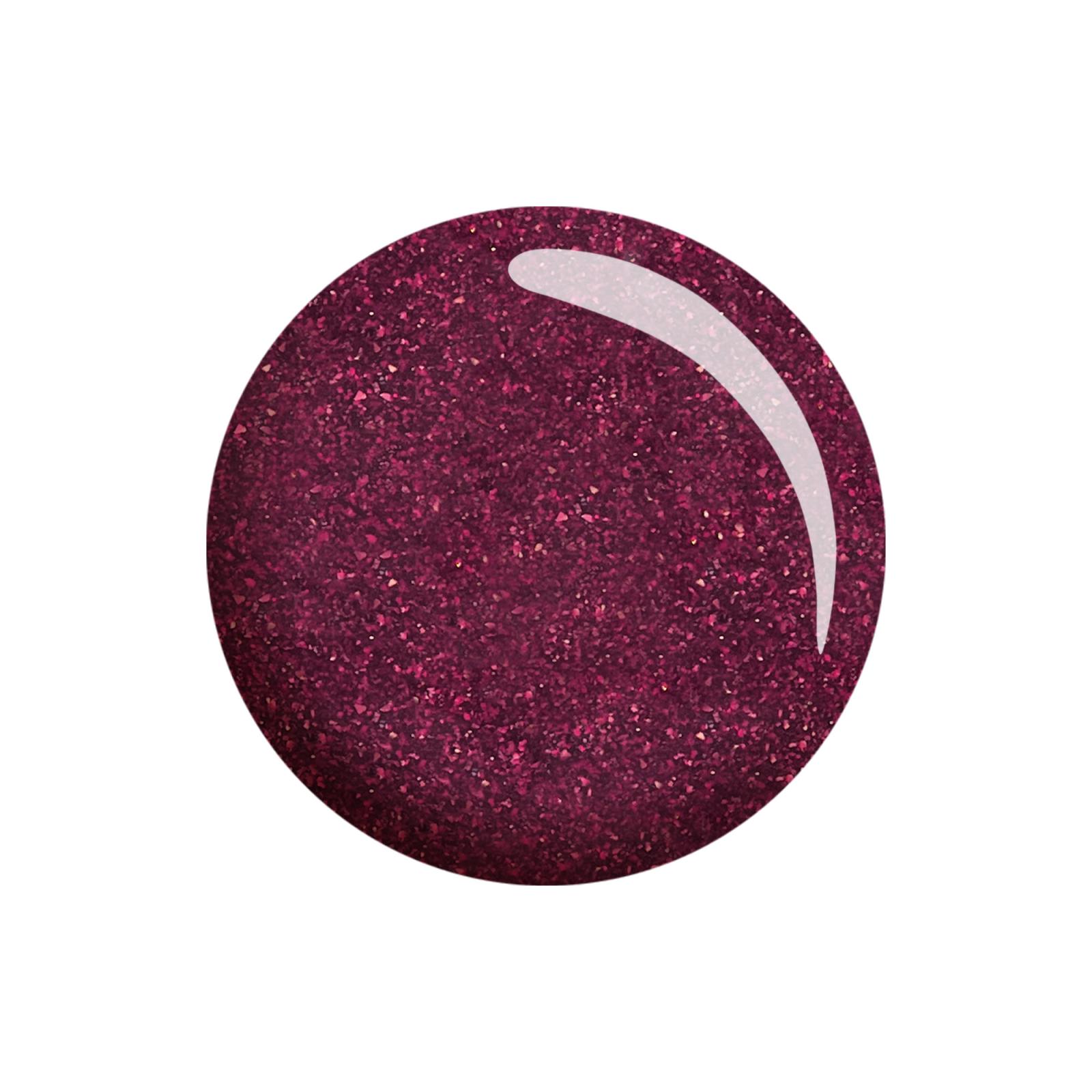 Nail Polish Plum Sparkle burgundy glitter 10 ml TNS