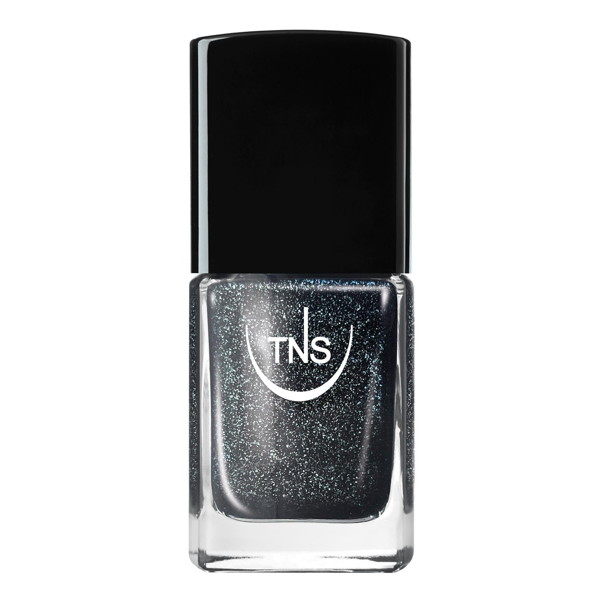 Esmalte Midnight Spark negro con purpurina 10 ml TNS