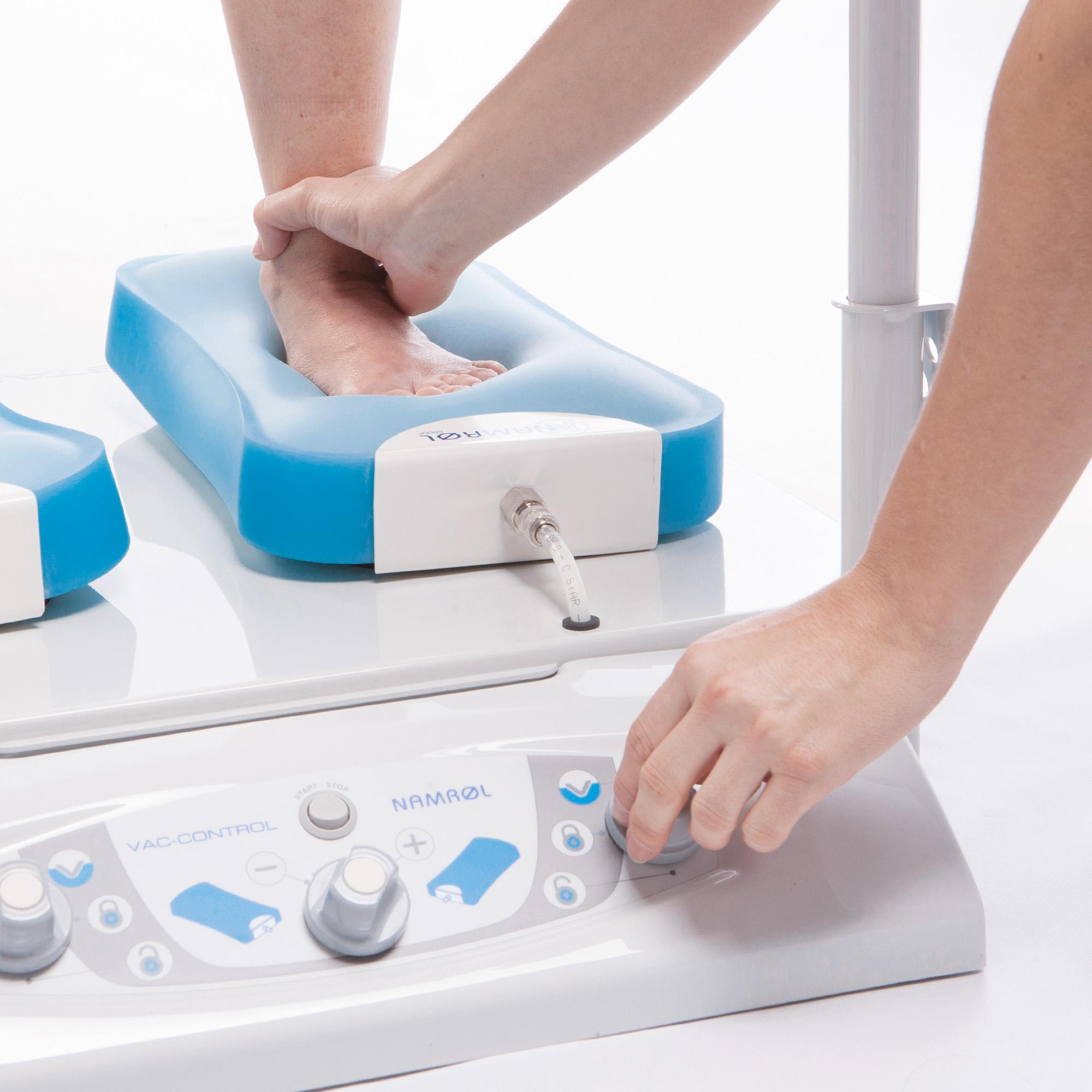 Vac-Control - Unidad de control con bomba de vacío para almohadillas de toma de huellas