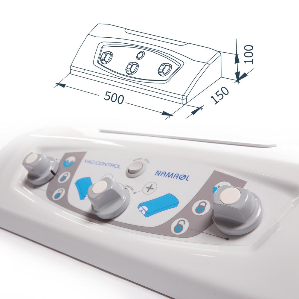 Vac-Control - Unidad de control con bomba de vacío para almohadillas de toma de huellas