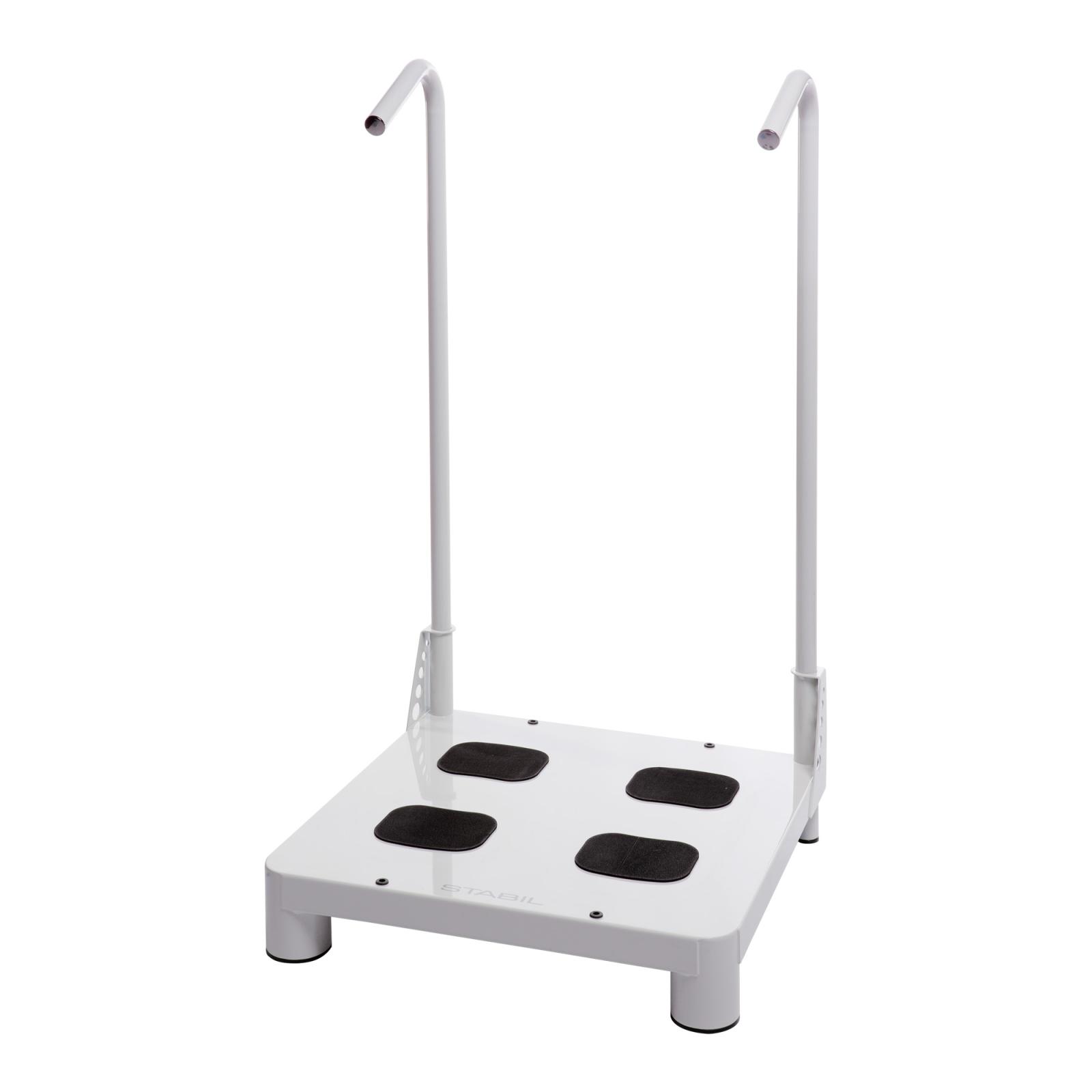 Plataforma para toma de huellas con barras de soporte ajustables