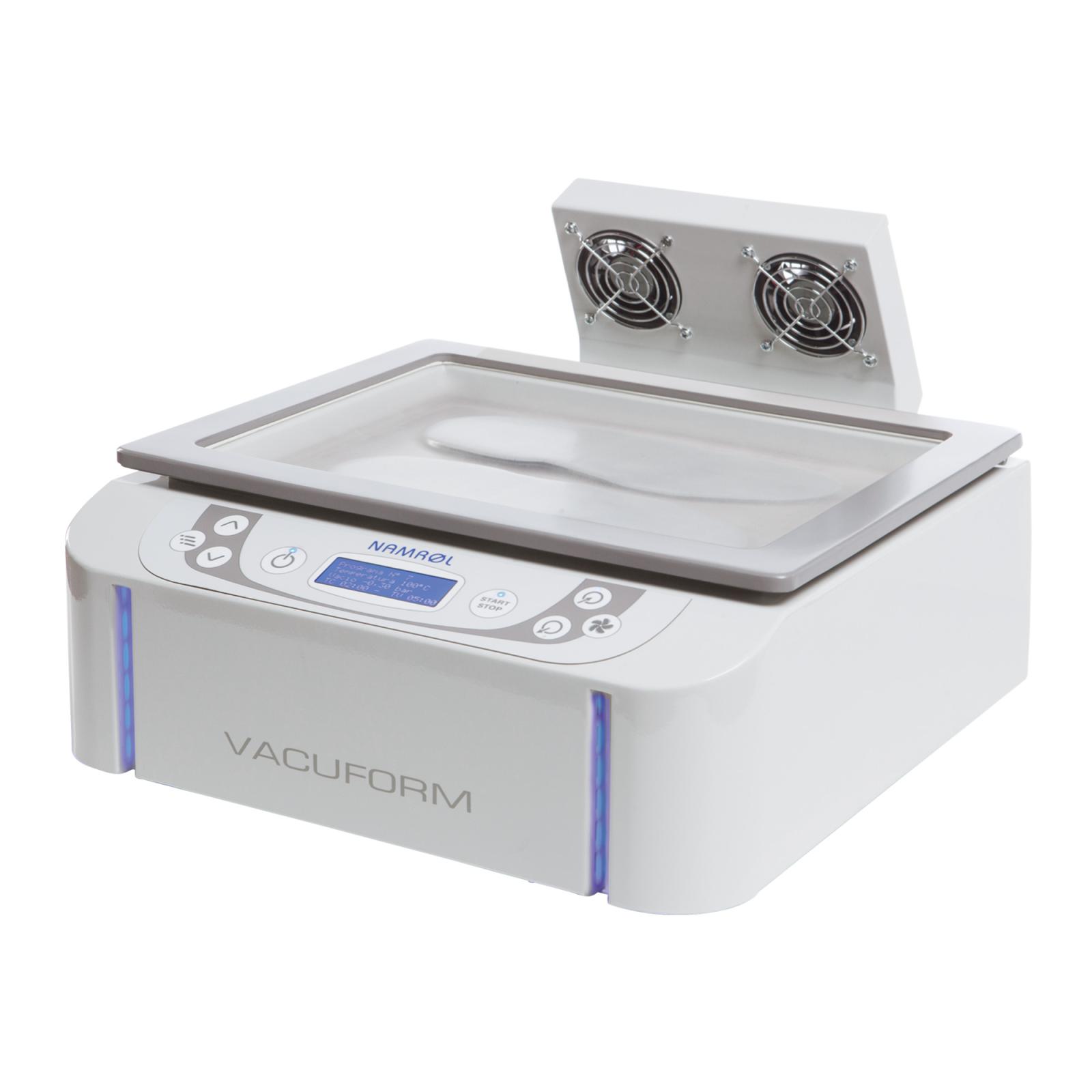 Termoformadora digital con pedal, bomba de vacío y sistema de refrigeración Vacuform.
