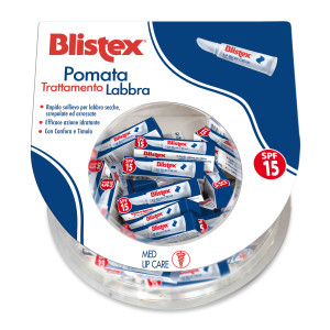 Blistex trattamento labbra Lip Relief Cream pomata idratante e lenitiva Espositore 24 pz