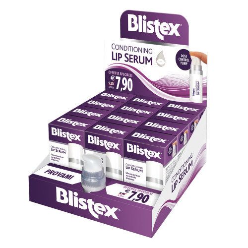 Blistex siero labbra Conditioning Lip Serum idratante e nutriente Espositore 12 pz con Tester