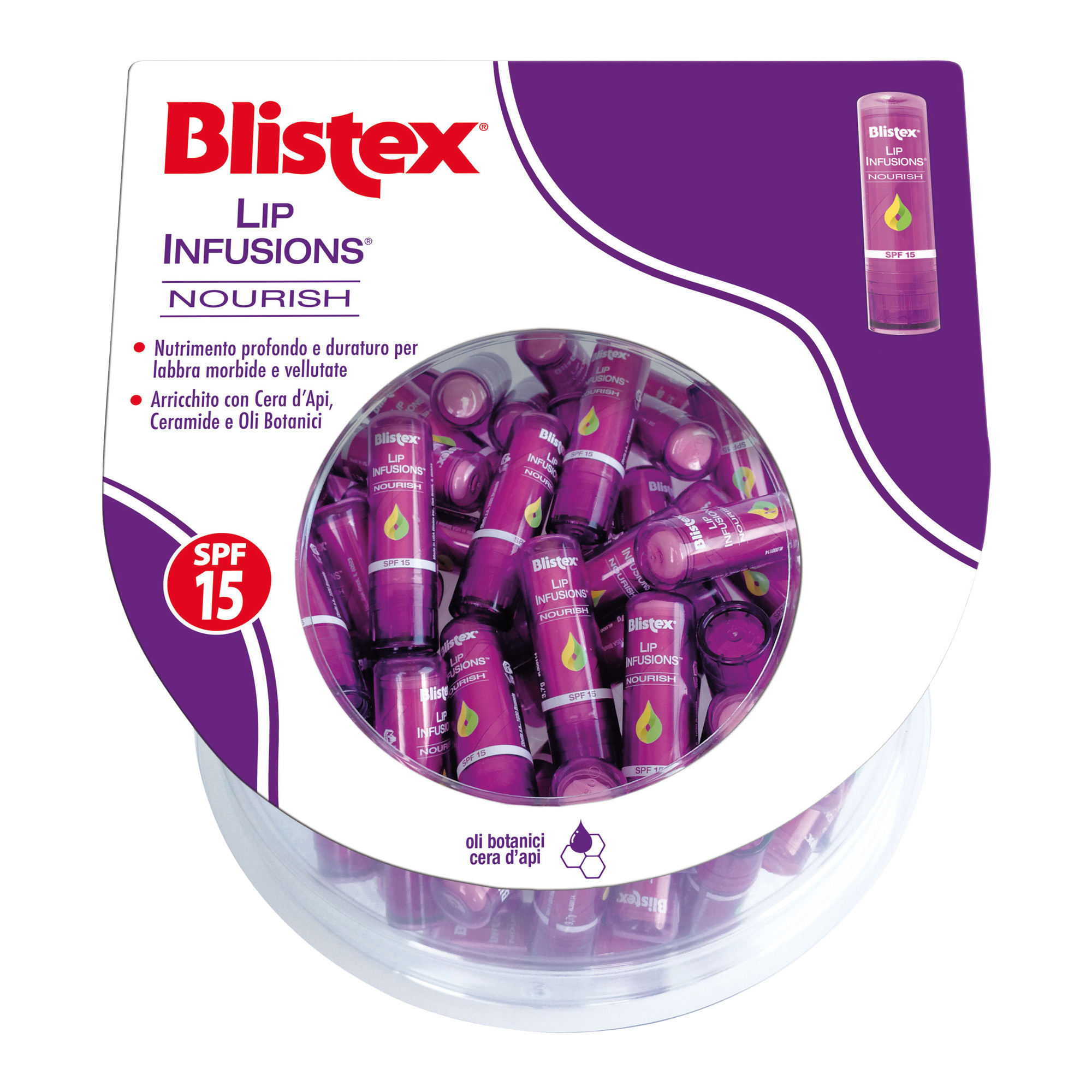 Blistex Lip Infusions Nourish Stick Display 24 Stück