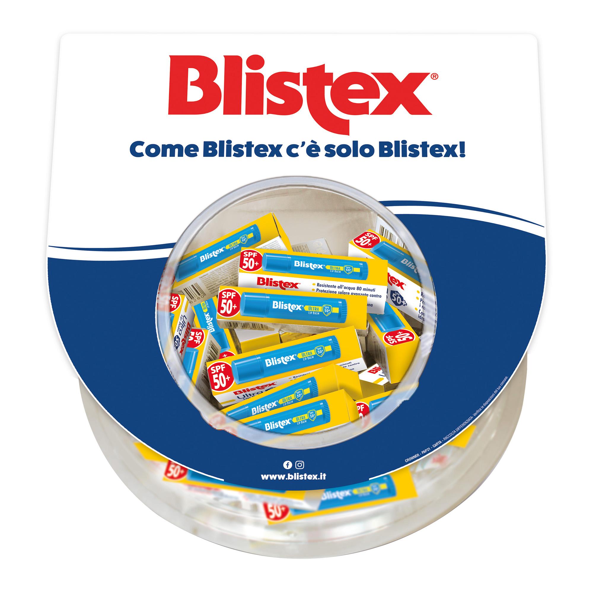 Blistex labbra Ultra Lip Balm SPF50+ stick protezione solare Espositore 24 pz
