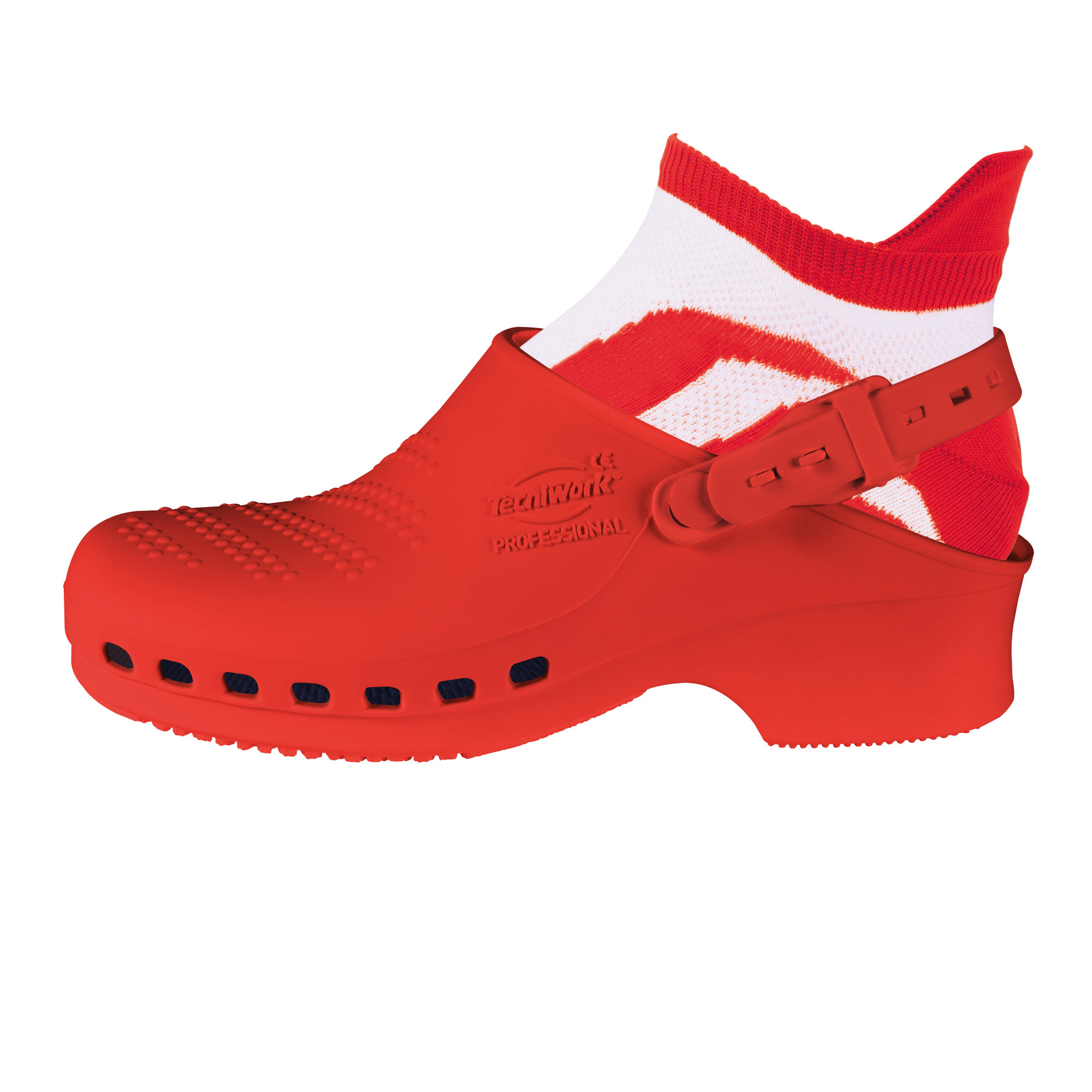 Zoccoli sanitari professionali rosso