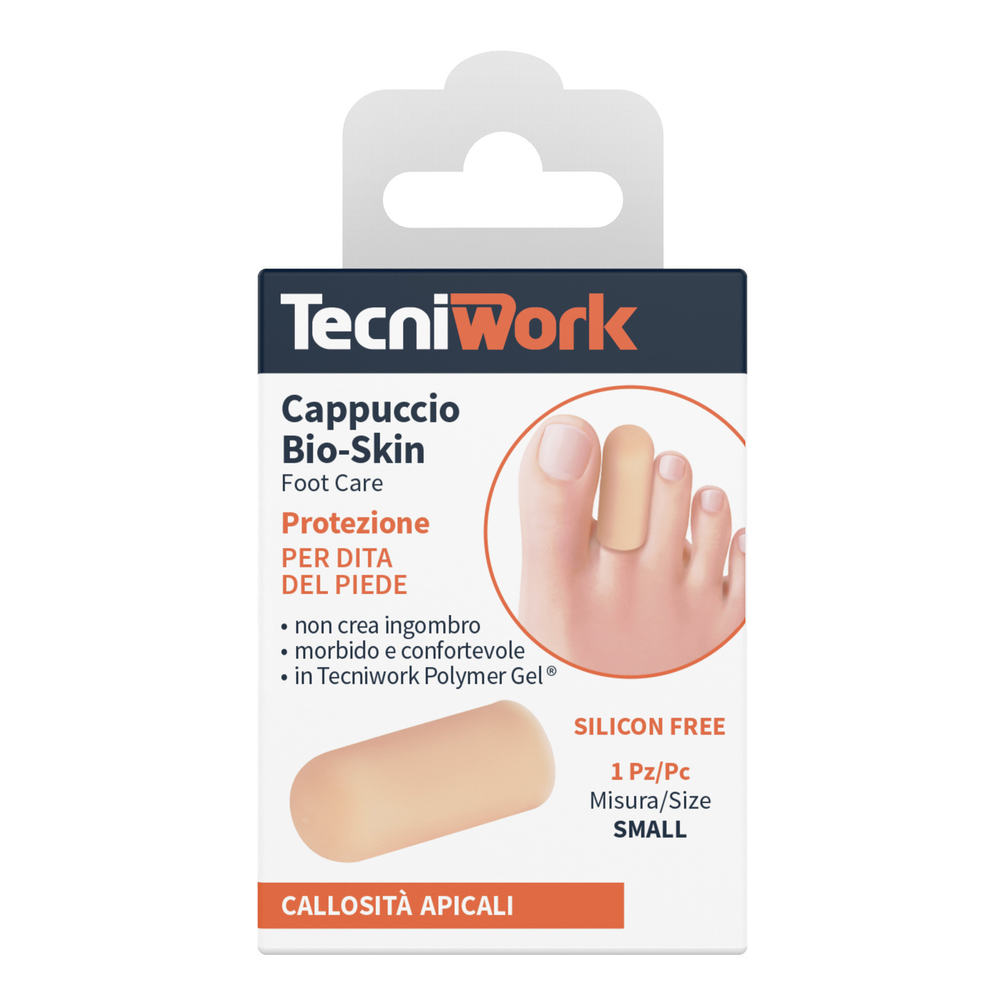 Protezione per dita dei piedi in Tecniwork Polymer Gel color pelle Bio-Skin 1 pz